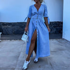 Victoria | Klassieke Everyday Denim Jurk