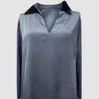 Astrid™ Elegante Satijnen Blouse