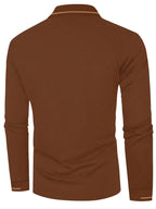 Emerson | Verfijnde Lange Mouwen Polo Shirt
