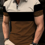 Theodore | Kleurblok Korte Mouwen Polo