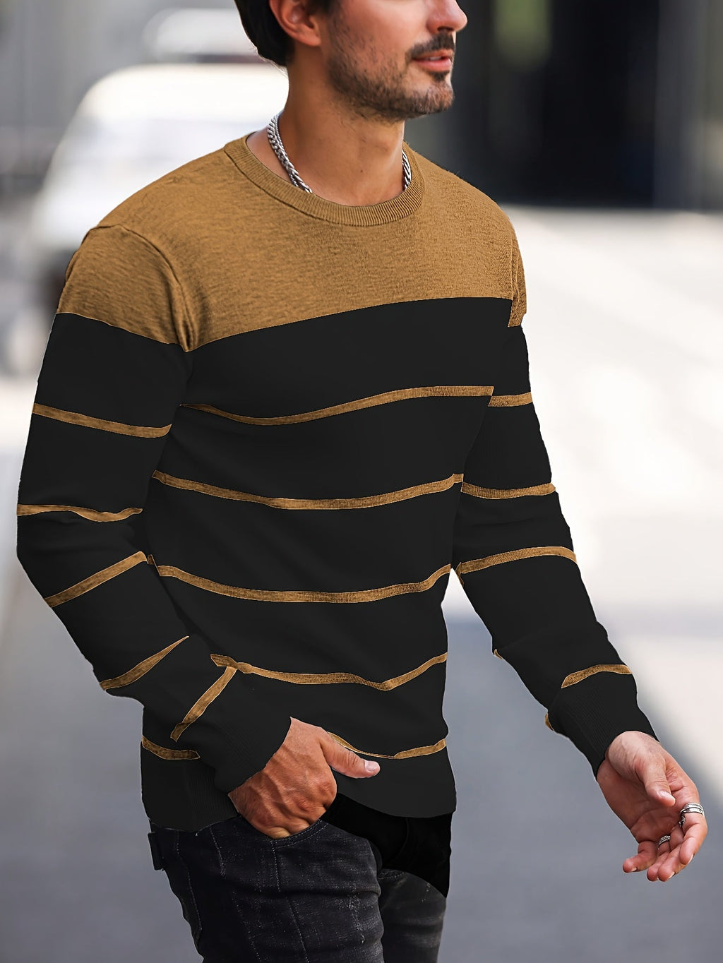 Bennington | Klassieke Gestreepte Crewneck Trui