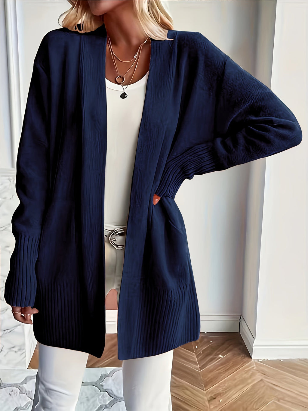 Charlotte | Gelaagde Open-Front Cardigan