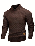 Malcolm | Textured Shawl-Collar Sweater