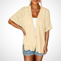 Wendy | Relaxed Flowy Korte Mouwen Cardigan