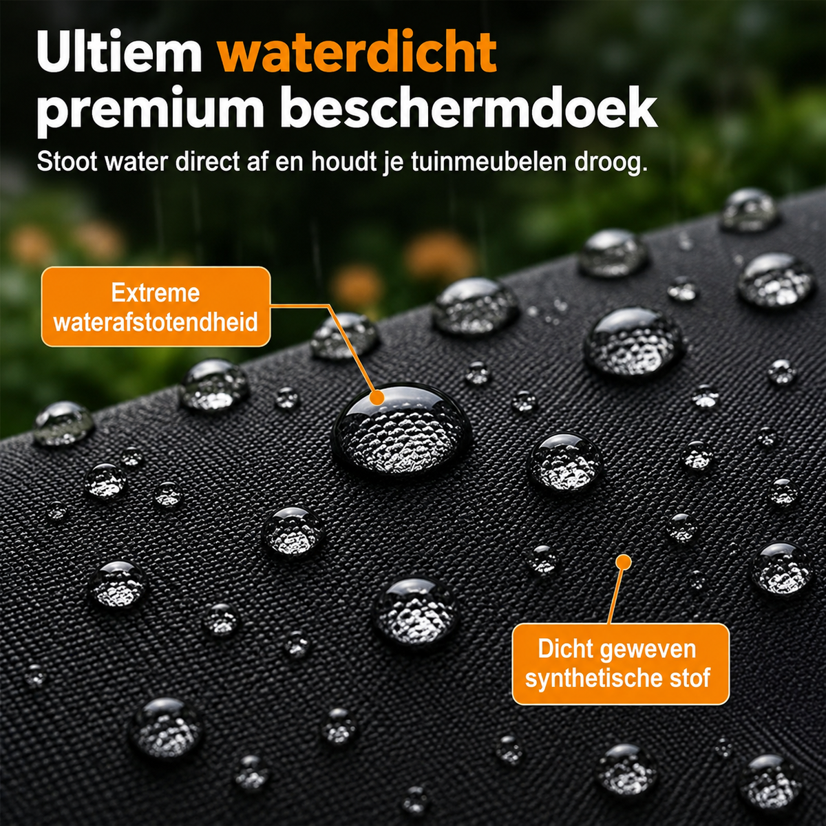 Stofdichte en waterafstotende beschermhoes voor buiten