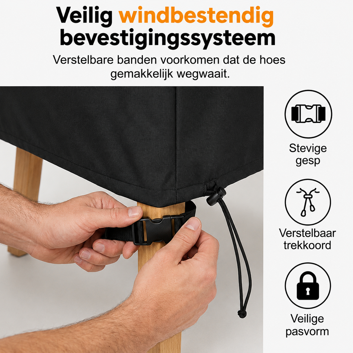 Stofdichte en waterafstotende beschermhoes voor buiten