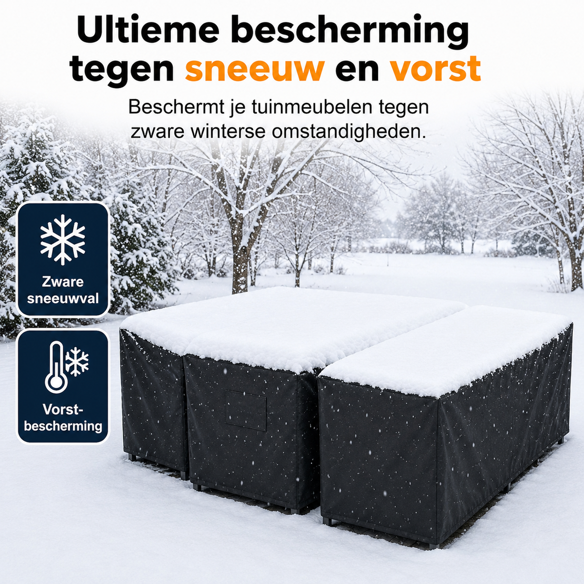 Stofdichte en waterafstotende beschermhoes voor buiten
