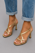Cassie | Sandalen met Hak Golden Summer Charm