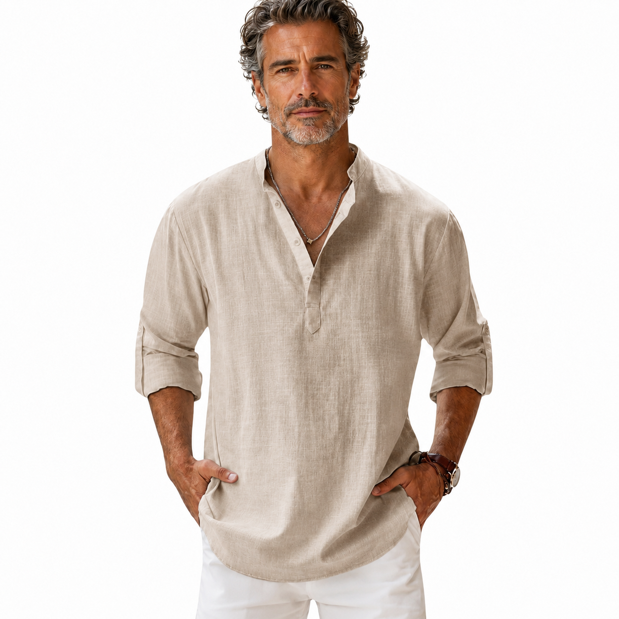 Riviera Overhemd Man Zomer Elegantie