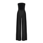 Amilia | Mouwloze Wijde Pijpen Jumpsuit