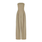 Amilia | Mouwloze Wijde Pijpen Jumpsuit
