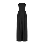 Amilia | Mouwloze Wijde Pijpen Jumpsuit