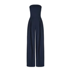 Amilia | Mouwloze Wijde Pijpen Jumpsuit