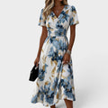 CORINNA | FLORAL WRAP WAIST MIDI JURK