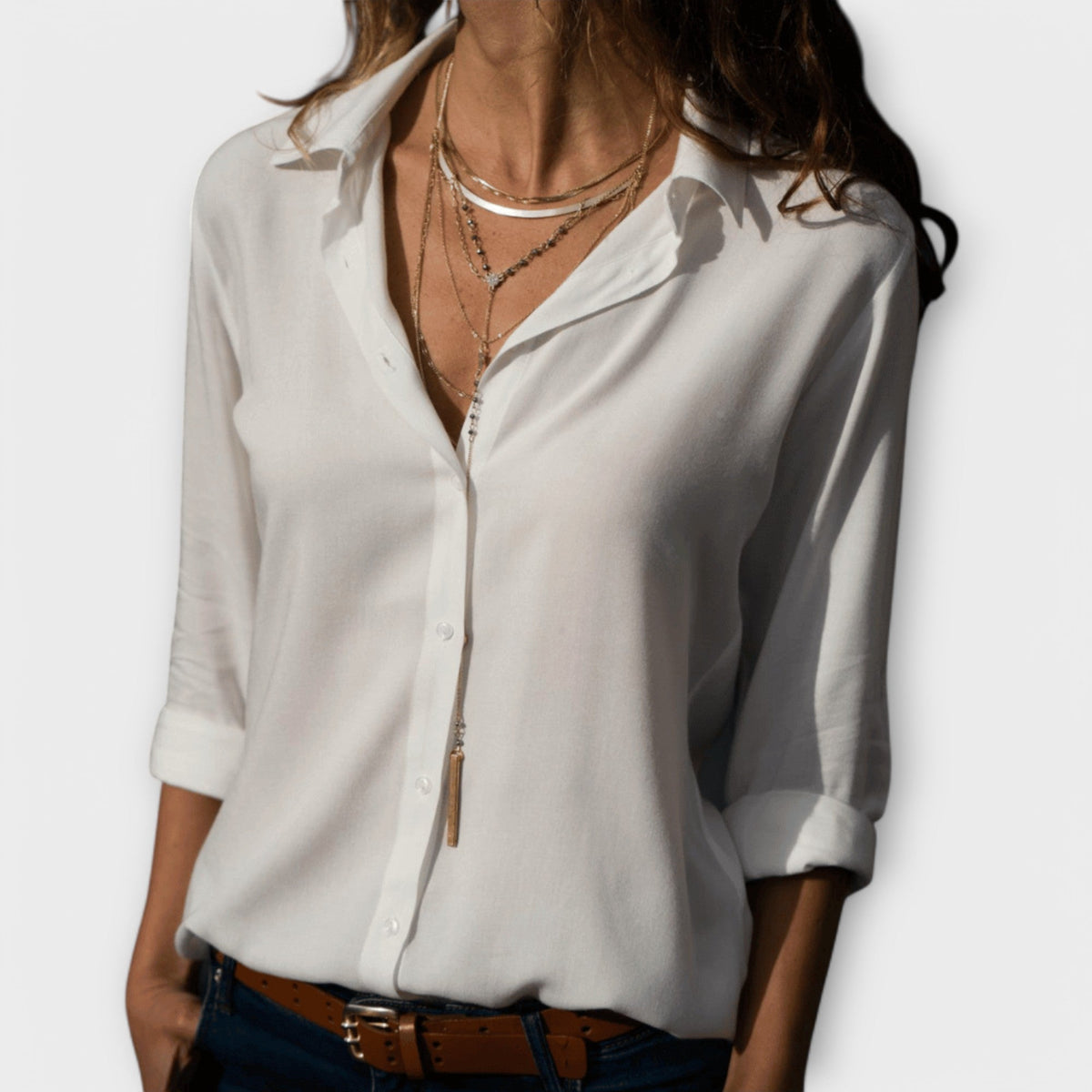 Adrienne | Verfijnde Knop-Up Blouse