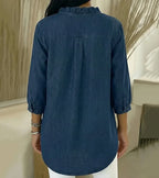 Abigail™ Elegante Denim Blouse