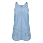Deby | Klassieke Mouwloze Denim Jurk