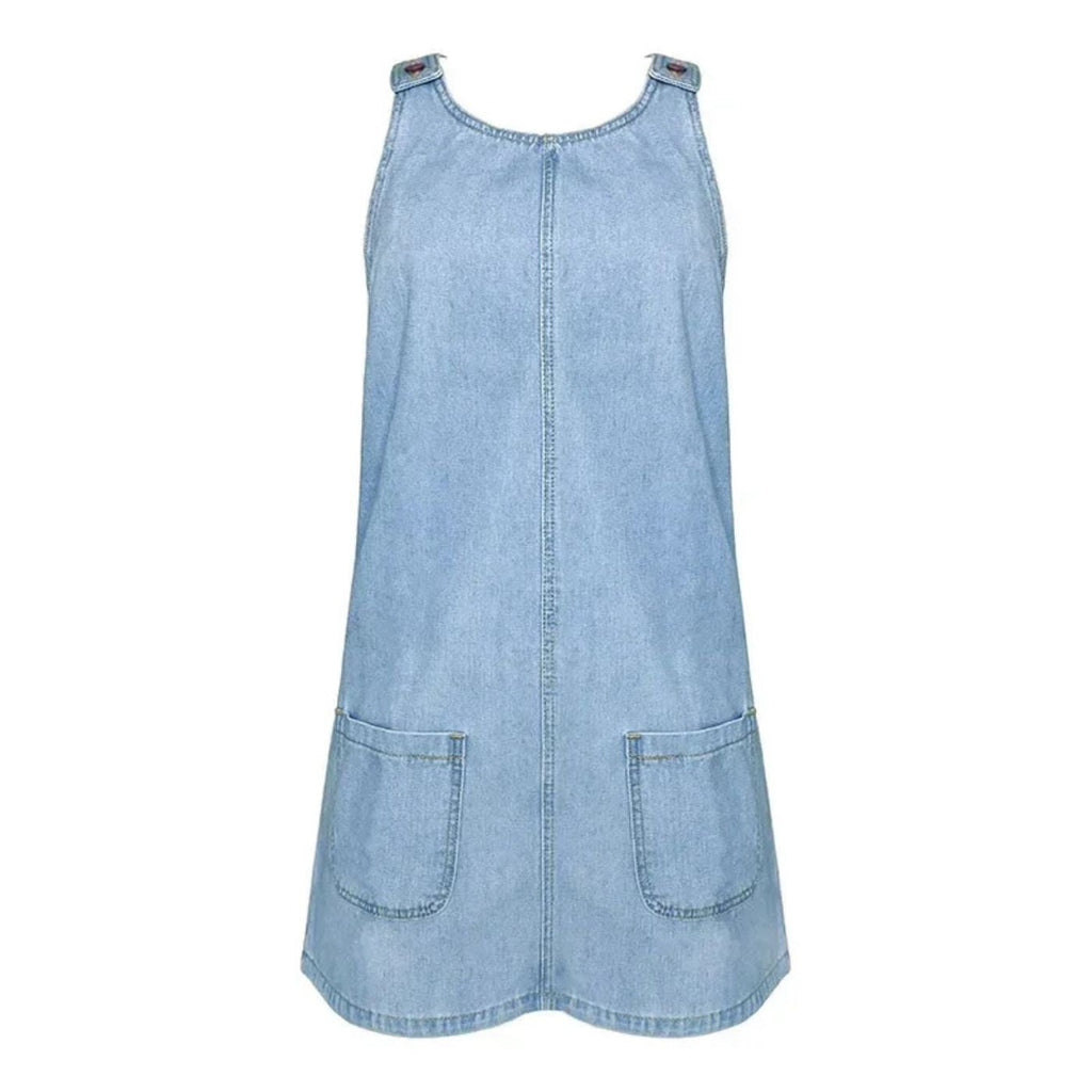 Frances | Mouwloze Denim Jurk