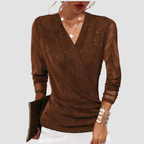 Maribel | Elegante Drapé V-hals Blouse