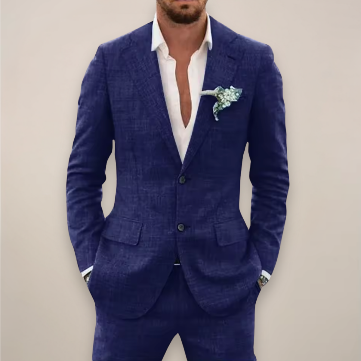 Rhett | Verfijnd Effen Tweedelig Set