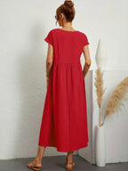 MAXINE | VLOEIENDE ELEGANTE TIMELOZE MIDI JURK