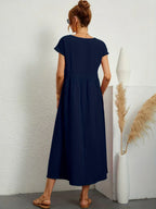 MAXINE | VLOEIENDE ELEGANTE TIMELOZE MIDI JURK