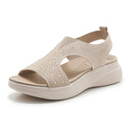 STELLA | RHINESTONE GEVOERDE ORTHOPEDISCHE SANDALEN