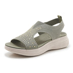STELLA | RHINESTONE GEVOERDE ORTHOPEDISCHE SANDALEN