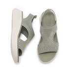 STELLA | RHINESTONE GEVOERDE ORTHOPEDISCHE SANDALEN