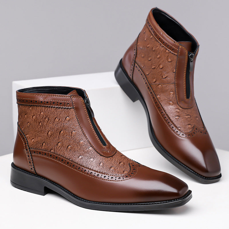 Harrison | Verfijnde Textuur Enkelboots
