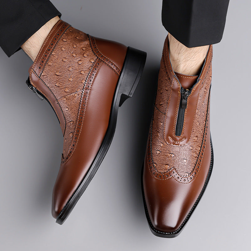 Harrison | Verfijnde Textuur Enkelboots