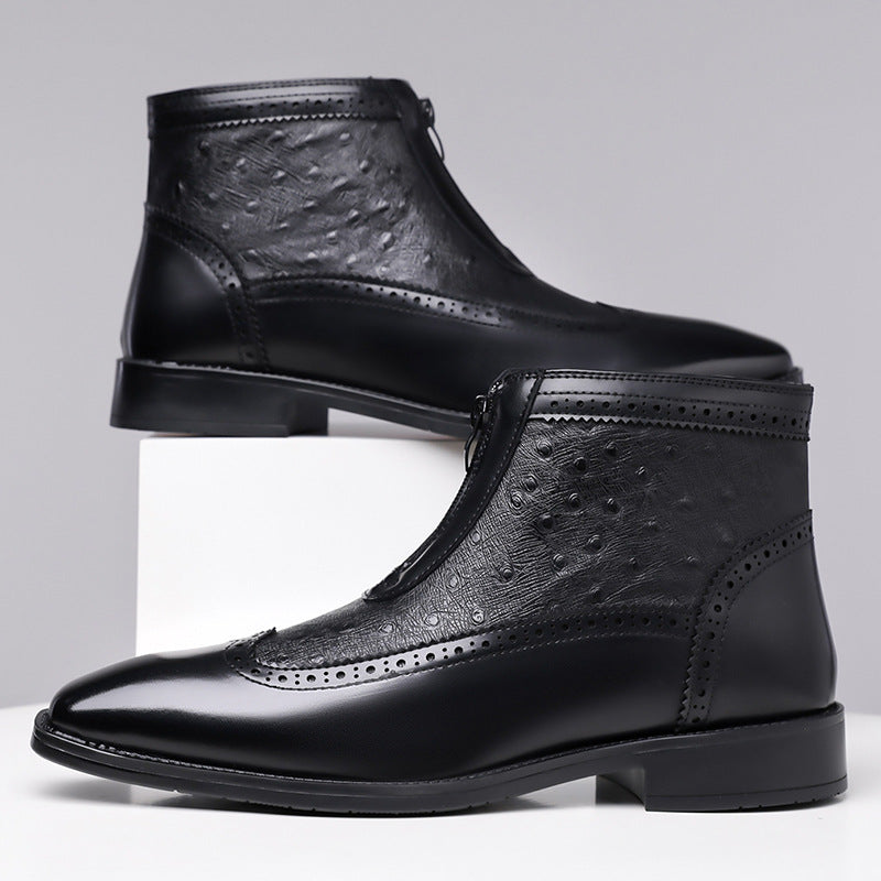 Harrison | Verfijnde Textuur Enkelboots