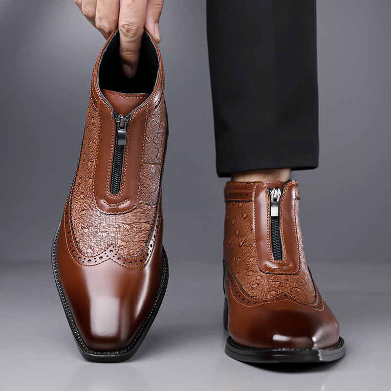 Harrison | Verfijnde Textuur Enkelboots