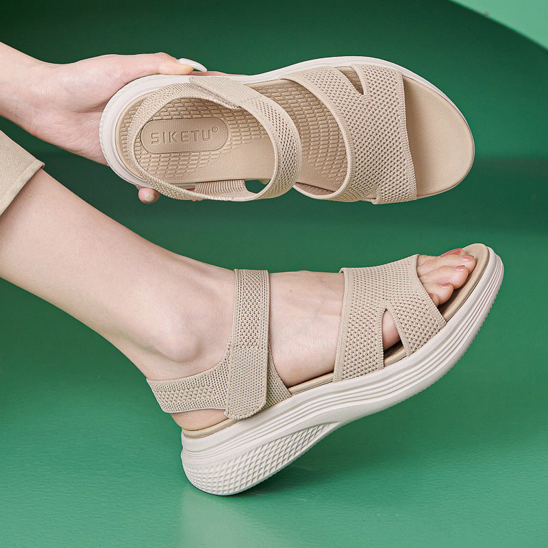 AMELIA | GEVOERDE MESH ORTHOPEDISCHE SANDALEN