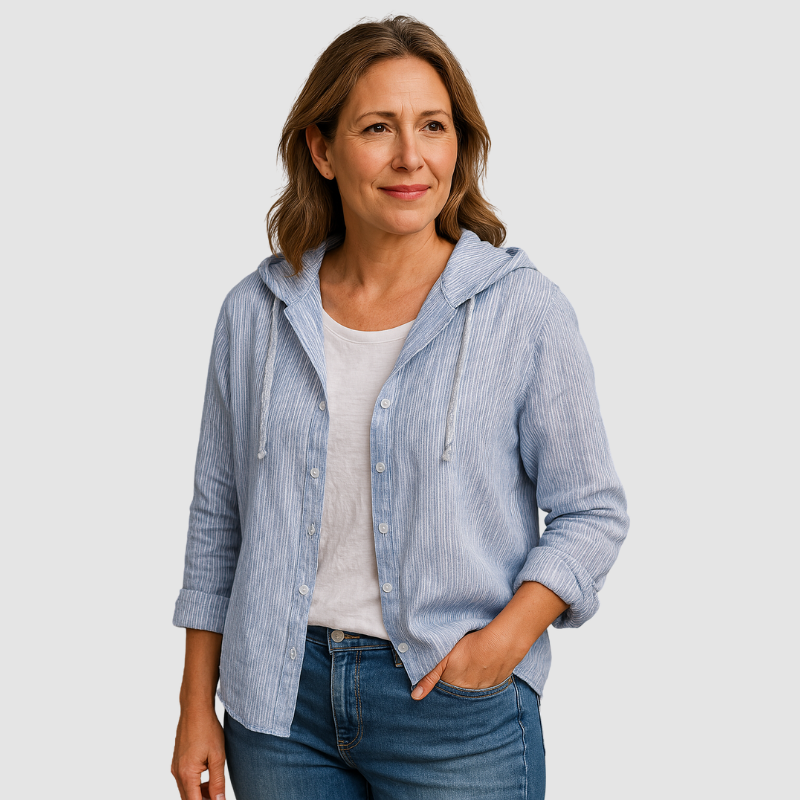 Emelie™ Ademend hoodie-blouse