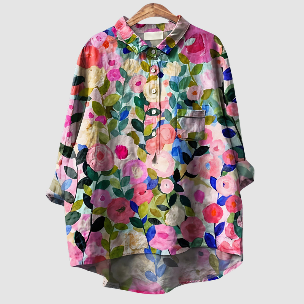 Luna™ Romantische Bloemenprint Blouse