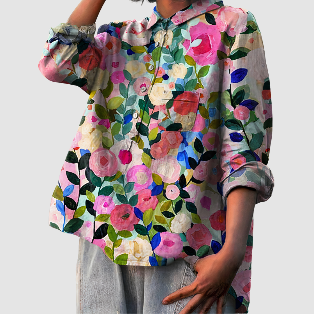 Luna™ Romantische Bloemenprint Blouse