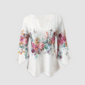 Eva™ Tijdloze ademende bloemenblouse