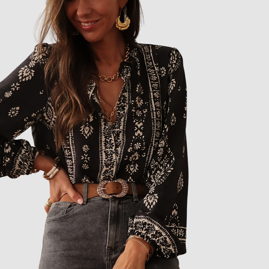 Jessica™ Chic ademende Boho blouse