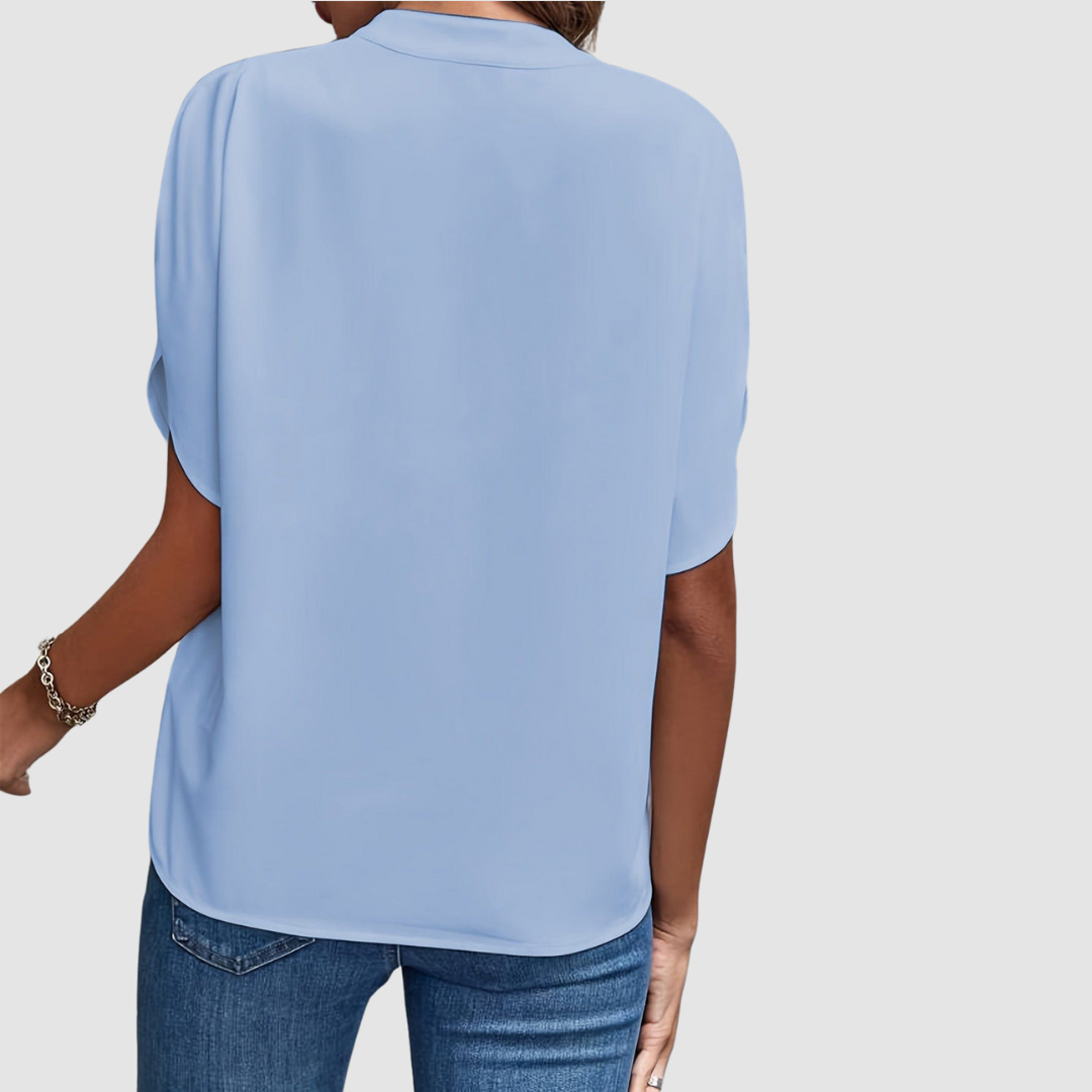 Elain™ Gedrapeerde Blouse