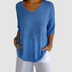 Camille™ Brei V-Hals Top