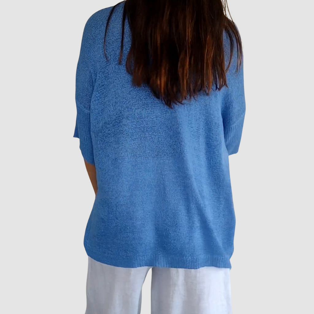 Camille™ Brei V-Hals Top
