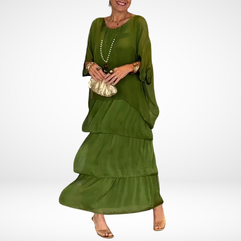 Hylda™ Artistieke Losse Maxi Jurk
