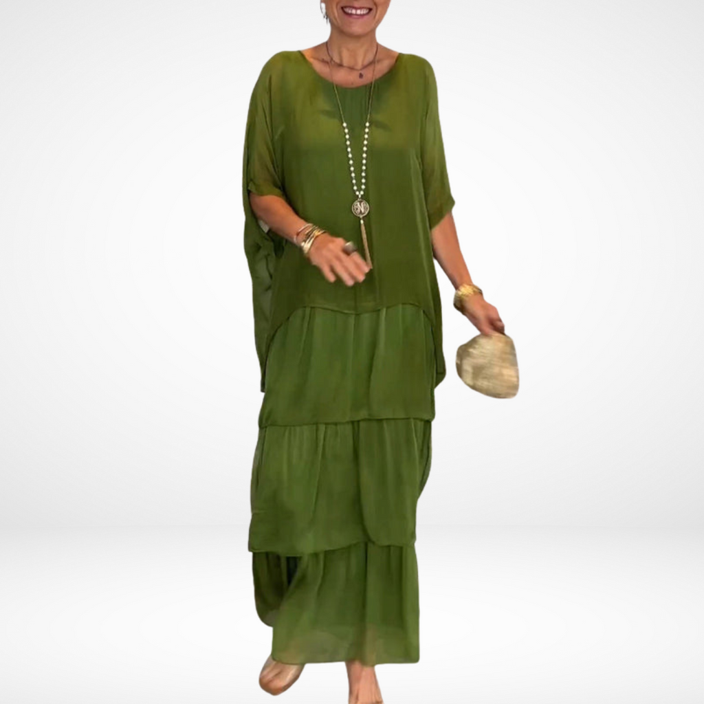 Hylda™ Artistieke Losse Maxi Jurk