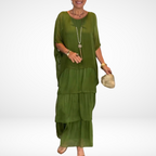 Hylda™ Artistieke Losse Maxi Jurk