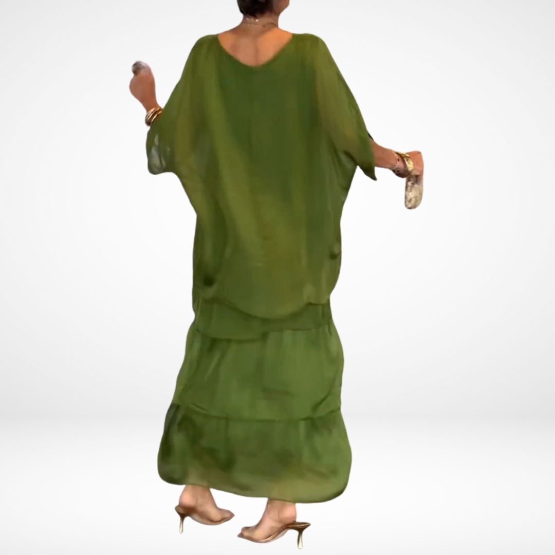 Hylda™ Artistieke Losse Maxi Jurk