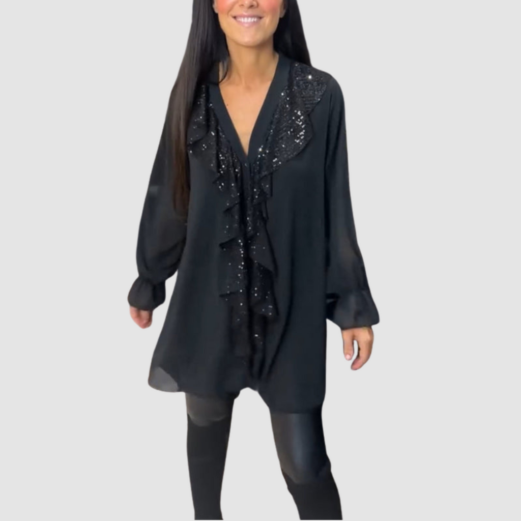 Elain™ Elegante Rimpel Blouse