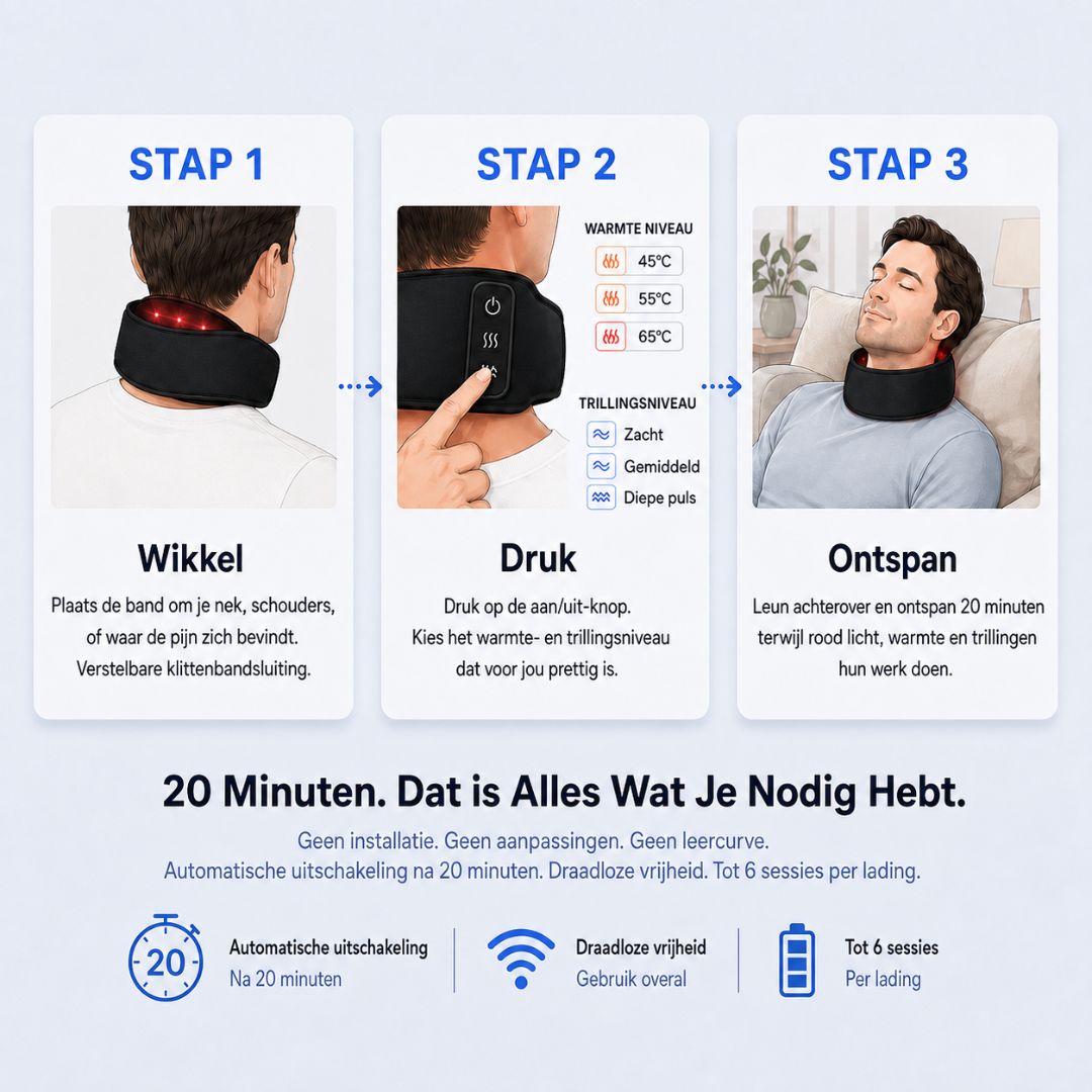 Zolesta™ | 3-in-1 Roodlicht Nekmassageapparaat