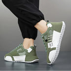 Sneakers Giuliano | Patchwork Multicolor in Suède en Leer