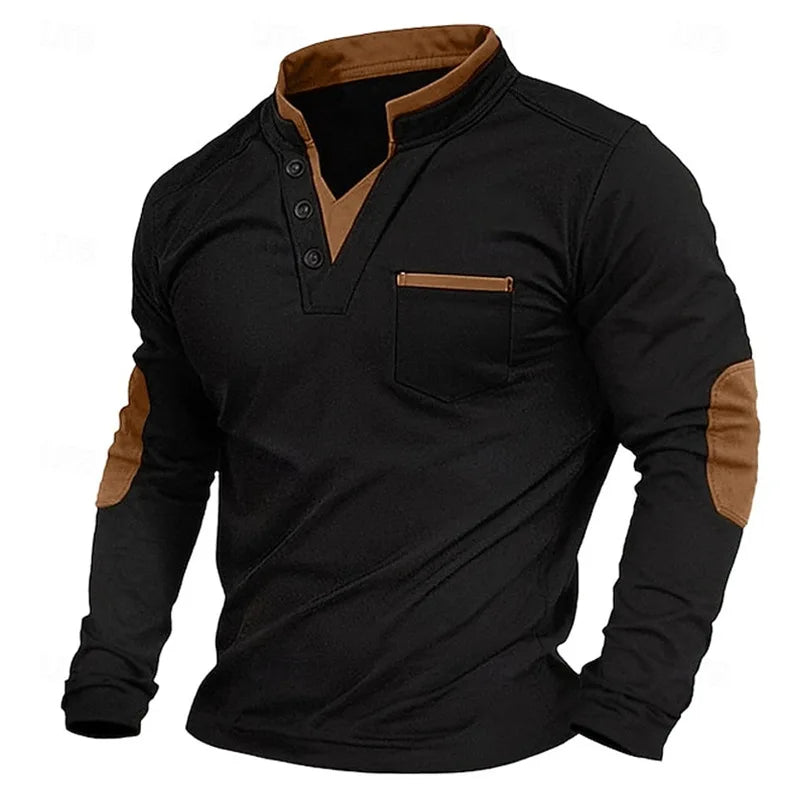 Martin | Klassieke V-Hals Sweatshirt